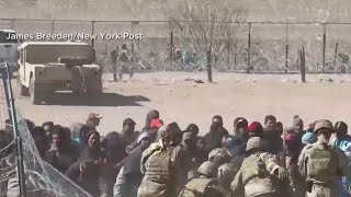 Hundreds of migrants arrested while attempting to cross US southern border [upl. by Berkie]