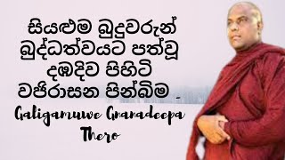 සියළුම බුදුවරුන් බුද්ධත්වයට පත්වූ දඹදිව පිහිටි වජිරාසන පින්බිම Galigamuwe Gnanadeepa Thero [upl. by Ayot511]