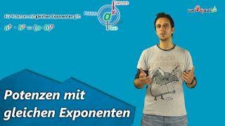 3 Potenzen mit gleichen Exponenten  Potenzgesetze [upl. by Evelin]