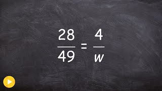 Solving a proportion for a variable [upl. by Walliw]