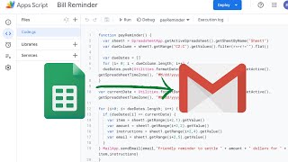 How to Send Email Reminders when your Bills are Due on Google Sheet [upl. by Tesler3]