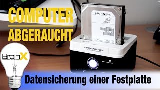 PC Abgeraucht  Festplatte sichern Datensicherung [upl. by Darell]