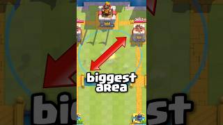 Which Card Takes Up the BIGGEST AREA in Clash Royale [upl. by Anyotal151]