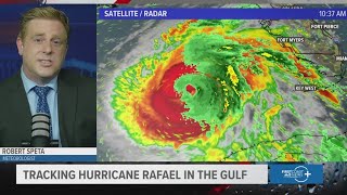 Talkin Tropics Hurricane Rafael moving through Gulf after making landfall in Cuba as Cat 3 [upl. by Kentigera]