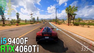 Core i5 9400F  RTX 4060 Ti  Forza Horizon 5  1080p 1440p Ray tracing   March 2024 [upl. by Ahcropal]