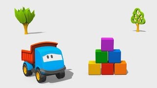 Cartoni Animati per Bambini  Leo il Camion Curioso e la Torre di Costruzioni [upl. by Maddis]