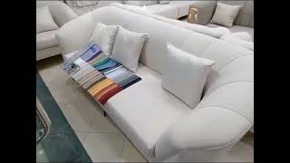 latest sofa design  color in trend in 2024  seven seater fabric sofa set [upl. by Zoi]