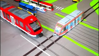 Westfrankenbahnen aus Papier  Meine Modellbahn Dickie Toys City Train [upl. by Aicemed]