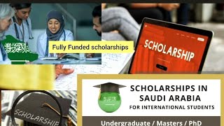 How to apply for the scholarship in Saudi arabia  How to apply scholarship online 2024 [upl. by Raynell]