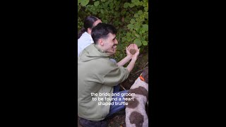 Couple find a heart shaped white truffle a day before their wedding Truffle hunting in Umbria Italy [upl. by Coy541]