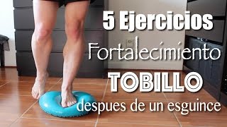 5 Ejercicios para fortalecer el tobillo después de un esguince [upl. by Gusta]