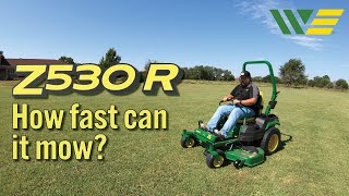 How Fast Can the John Deere Z530R Zero Turn with 54quot Deck Mow an Acre [upl. by Tezile366]