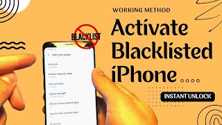 How To Activate Blacklisted iPhone Working Method [upl. by Acirred]