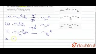 Ease of ionization to produce carbocation and bromide ion under the treatment of Ago will b [upl. by Donegan387]