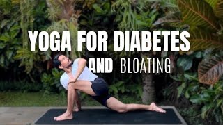 PREVENT DIABETES  YOGA FOR BLOATING  PrashantjYoga [upl. by Yauq]