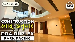 DDA 2 BHK MIG Flat EXPANDABLE to 3 BHK DUPLEX for sale in 122 Crore with 80 Loan  BRS SHOW S456 [upl. by Mariandi]