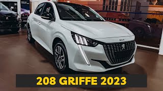 NOVO PEUGEOT 208 2023 GRIFFE  COM NOVA CENTRAL MULTIMIDIA [upl. by Ellevehs]