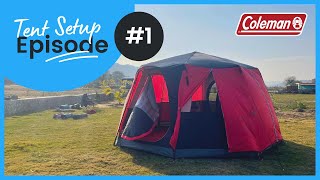 How to Setup Coleman Octagon 8 PersonTent [upl. by Wales234]