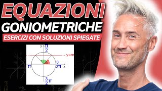 EQUAZIONI GONIOMETRICHE Esercizi con Soluzioni Spiegate  La Fisica Che Ci Piace [upl. by Hannaj]