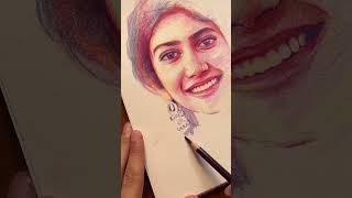 💖 saipallavi Pencil Sketch artshorts artvideos [upl. by Terrej]