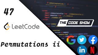 Leetcode 47 Permutations II backtracking  javascript [upl. by Prussian]