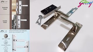 Mortise Door Lock Unboxing Godrej mortise Lock Handle  Mortise Lock Set  Mortise Handle Set [upl. by Follansbee]