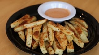 Oven Baked Fries with Homemade Vegan Dipping Sauce [upl. by Connell]