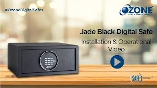 Jade Black Digital Safe  Installation Operating Procedure and Key Security Features  Ozone [upl. by Yennek220]