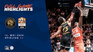 Basketball Löwen Braunschweig vs ratiopharm ulm  Full Game Highlights  Spieltag 34 Saison 2324 [upl. by Julide969]