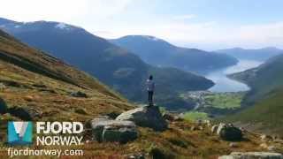 Hiking Mt Skåla  Fjord Norway [upl. by Saihtam]