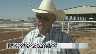 Eastern New Mexico University head rodeo coach accused of embezzlement animal cruelty [upl. by Nidroj391]