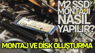 M2 SSD Montajı Nasıl Yapılır Disk Montajı Sonrası Kurulum Nasıl Yapılır M2 SSD Kurulumu [upl. by Anairda619]