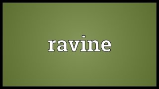 Ravine Meaning [upl. by Asiulana]