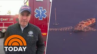 Key Bridge collapse is absolute tragedy Baltimore official says [upl. by Rodavlas487]