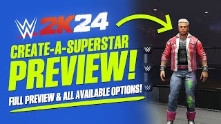 WWE 2K24 Create A Superstar Full Preview New Models Personas Hairstyles Clothing amp More [upl. by Ennyrb]