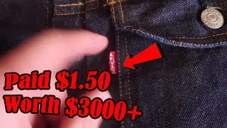 I Bought the CHEAPEST Big E 517xx Vintage Levis Denim Jacket in the World  50s Selvedge Denim Grail [upl. by Troth480]