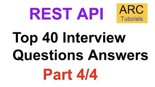 REST API Interview Questions  Part 4  Rest API 40 interview questions Answers Experienced [upl. by Jamel]