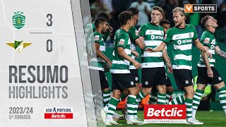 Resumo Sporting 30 Moreirense Liga 2324 5 [upl. by Llerrad]