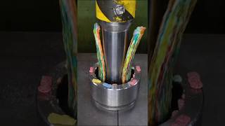 Compilation Of Best Candy Crushes With Hydraulic Press hydraulicpress crushing satisfying [upl. by Rosita]