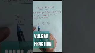 Vulgar Fraction shorts viralvideo maths ssc trending vulgarfraction [upl. by Ahsirkal]