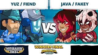 Java amp Fakey vs Yuz amp Fiend  Winners Final  Brawlhalla Midseason Championship 2024  LAN 2v2 [upl. by Aihsatsan]