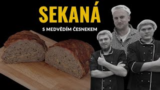 Sekaná s medvědím česnekem a slaninou  Sekaná ze soutěže  Jednoduchý recept  Mistr Málek [upl. by Elleinahc632]