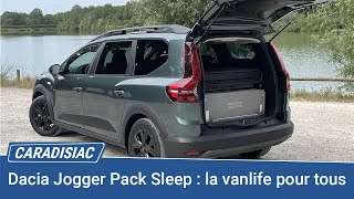 Essai  Dacia Jogger Pack Sleep  la vanlife enfin accessible [upl. by Ardnassak]