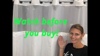 Hookless Shower Curtain Review [upl. by Terrye874]