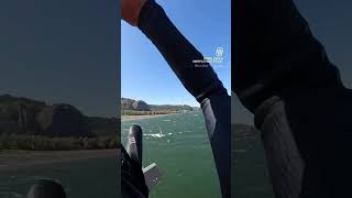 When kitesurfing meet windsurfing 🤣 dontpullthebar kitesurfer kitesurf [upl. by Eelyrag431]