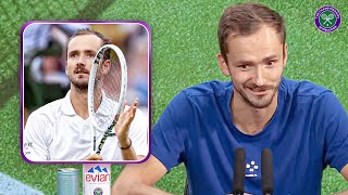 quotWhy tennis drives us crazyquot  Daniil Medvedev  QF Postmatch Press Conference  Wimbledon 2024 [upl. by Eulalee]