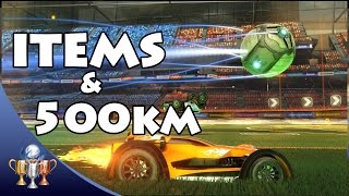 Rocket League  All 165 Items Stocked and Driving 500km Far Far Away Trophy Guides [upl. by Leventis]