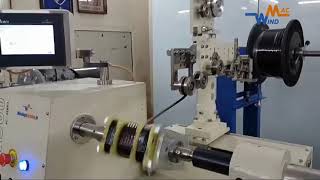 Transformer Flat wire or Strip Winding Machine Video by MacWind Machine Model S1500 [upl. by Geldens]