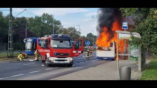 Pożar autobusu MPK Monte Cassino Kapelanka Cz 3 [upl. by Gregoor123]