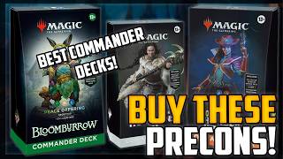 Top 10 Best Precon Decks for Commander Bloomburrow UPDATE  Magic The Gathering [upl. by Norrehs54]